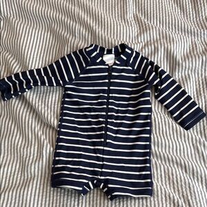 Hanna Andersson Blue and White One Piece Swimwear